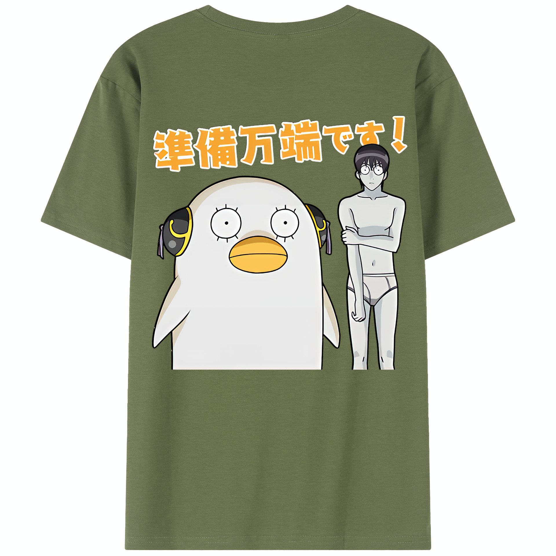 （画像用） ぎんたま 坂田銀時（さかたぎんとき） 神楽 志村新八（しむら しんぱち） GINTAMA Sakata Gintoki Kagura Shimura Shinpachi 綿100％半袖Tシャツ（背面プリント）